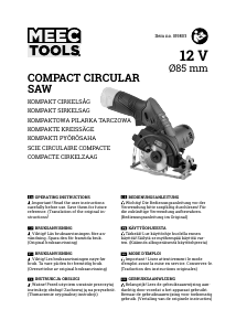 Bedienungsanleitung Meec Tools 019-803 Kreissäge