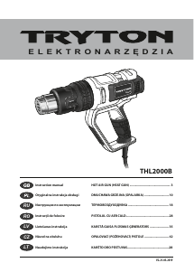 Manuál Tryton THL2000B Tepelná pistole