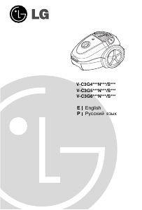 Manual LG V-C3G35NT Vacuum Cleaner