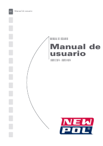 Manual de uso New Pol NW8120F4 Lavadora