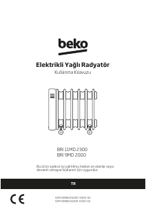 Kullanım kılavuzu BEKO BRI 9MD 2000 Isıtıcı