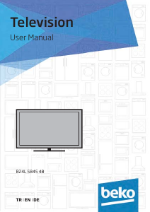 Manual BEKO B24L 5845 4B LED Television