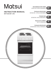 Manual Matsui MF50EW13N Range