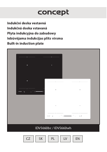 Rokasgrāmata Concept IDV5660WH Plīts virsma