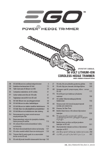 Manual EGO HTX7500 Trimmer de gard viu