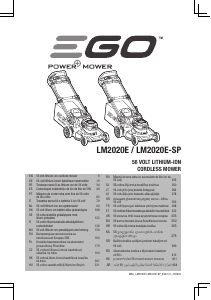 Käyttöohje EGO LM2020E Ruohonleikkuri