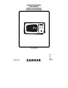 Handleiding Zanker MWS 171E Magnetron