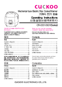 Manual Cuckoo CR-0331 Rice Cooker