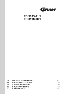 Handleiding Gram FB 3198-90/1 Vriezer