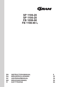 Handleiding Gram FB 1198-90 L Vriezer