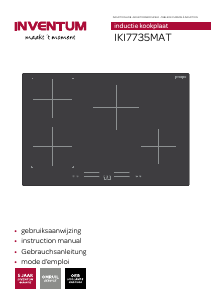 Mode d’emploi Inventum IKI7735MAT Table de cuisson