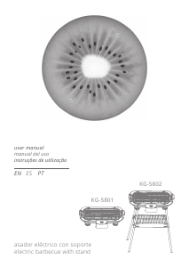 Manual Kiwi KG 5802 Grelhador