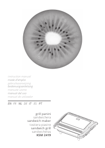 Handleiding Kiwi KSM 2419 Contactgrill