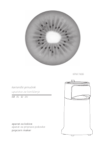 Manual Kiwi KPM 7408 Popcorn Machine