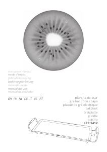 Manual de uso Kiwi KPP 5412 Parrilla de mesa