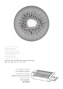 Manuale Kiwi KT 6513 Tostapane