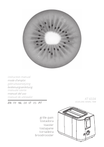 Manual Kiwi KT 6504 Toaster