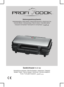 Manuál Proficook PC-ST 1092 Kontaktní gril