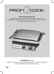 Manual Proficook PC-KG 1029 Contact Grill