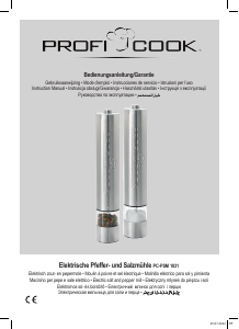 Manual Proficook PC-PSM 1031 Pepper and Salt Mill