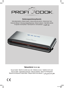 Manual Proficook PC-VK 1080 Vacuum Sealer