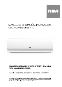 Manual de uso RCA RE2600FC Aire acondicionado