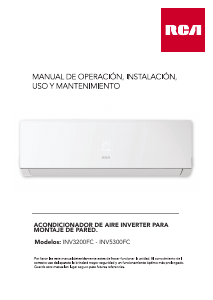 Manual de uso RCA INV5300FC Aire acondicionado