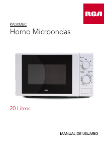 Manual de uso RCA RW20MEC Microondas