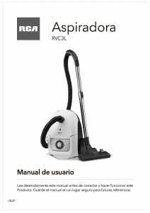 Manual de uso RCA 3VC3L Aspirador