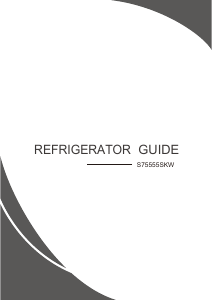 Manual Servis S75555SKW Fridge-Freezer