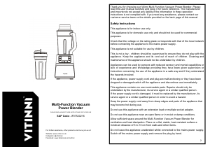 Handleiding Vitinni JF07520216 Blender