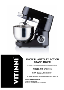 Handleiding Vitinni JF07535001 Standmixer