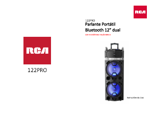 Manual de uso RCA 122PRO Altavoz