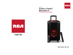 Manual de uso RCA PARTY8 Altavoz