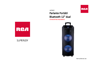 Manual de uso RCA SUPERJOY Altavoz