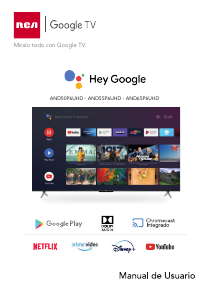 Manual de uso RCA AND65P6UHD Televisor de LED