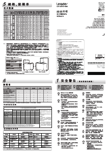 说明书 统帅 FCD-181LL9LW0 冷冻箱