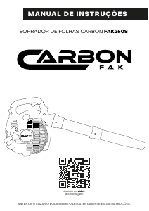 Manual Carbon Fak FAK260S Soprador de folhas