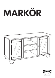 Használati útmutató IKEA MARKOR (138x53x72) TV-asztal