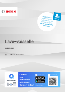 Mode d’emploi Bosch SMS6ZCI08EB Lave-vaisselle