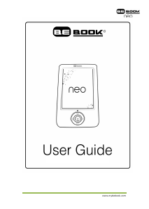 Manual BeBook Neo E-Reader