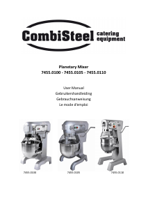 Manual CombiSteel 7455.0105 Stand Mixer
