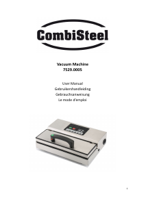 Manual CombiSteel 7529.0005 Vacuum Sealer