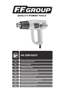 Εγχειρίδιο FF Group HG 2000 Easy Πιστόλι θερμού αέρα