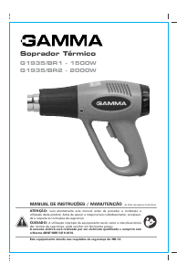 Manual Gamma G1935/BR2 Soprador de ar quente