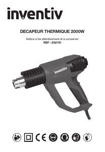 Mode d’emploi Inventiv PHG200D Décapeur thermique