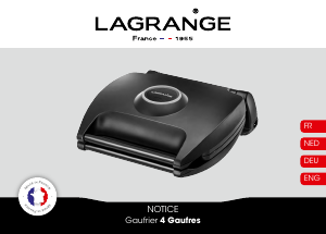 Mode d’emploi Lagrange 089001 Gaufrier