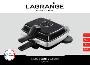 Mode d’emploi Lagrange 039512 Gaufrier