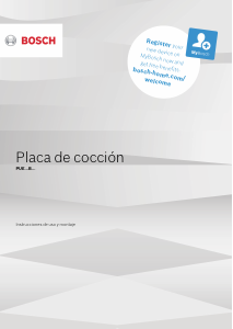 Manual de uso Bosch PUE611BF9EB Placa