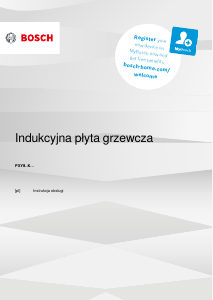 Instrukcja Bosch PXY875KW1EB Płyta do zabudowy